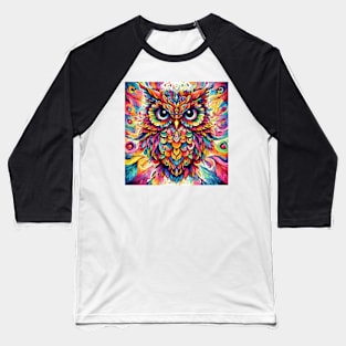 Abstract painting of a owl Baseball T-Shirt